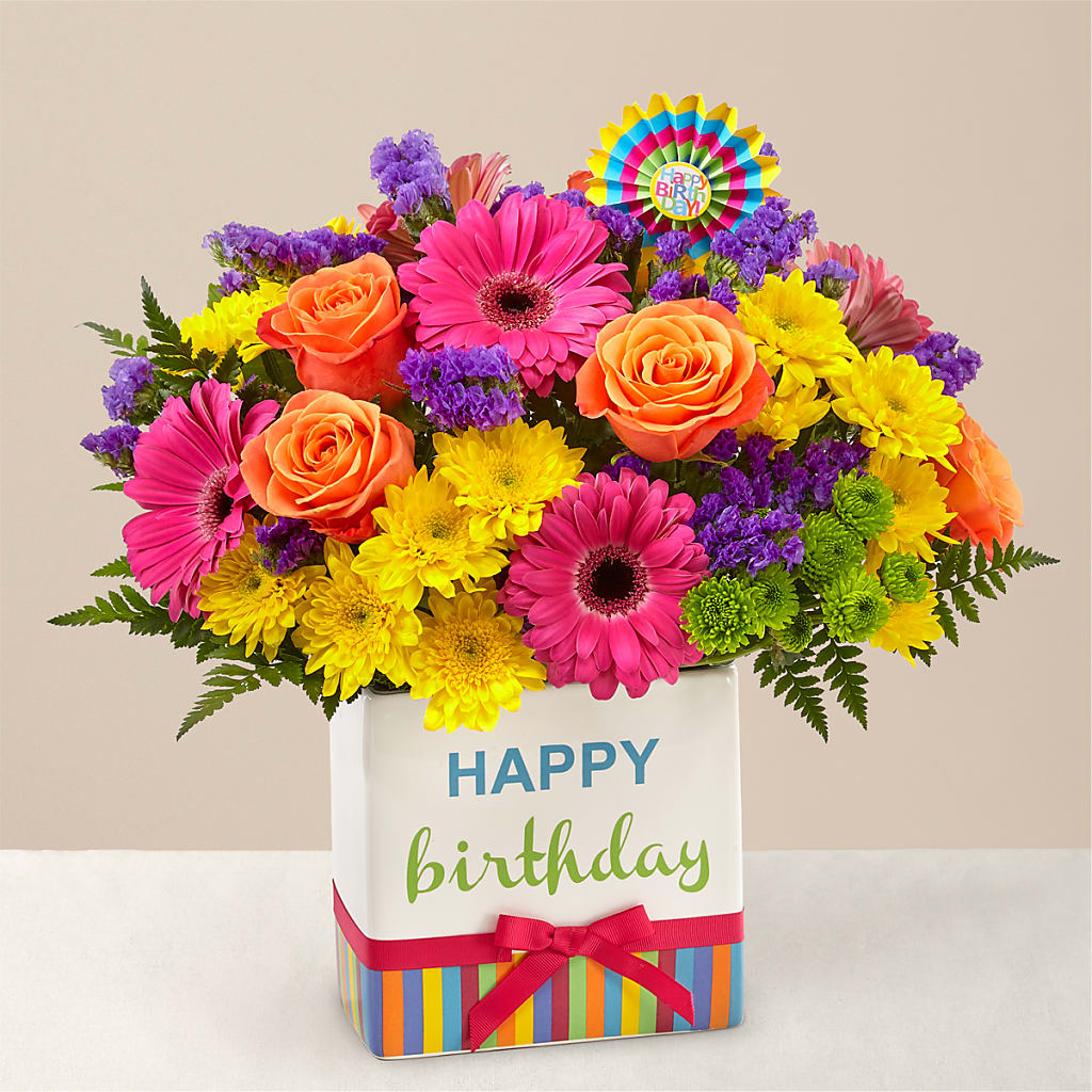 Birthday Brights Bouquet – Floral Elegance By Jourdain, Inc., Columbia SC