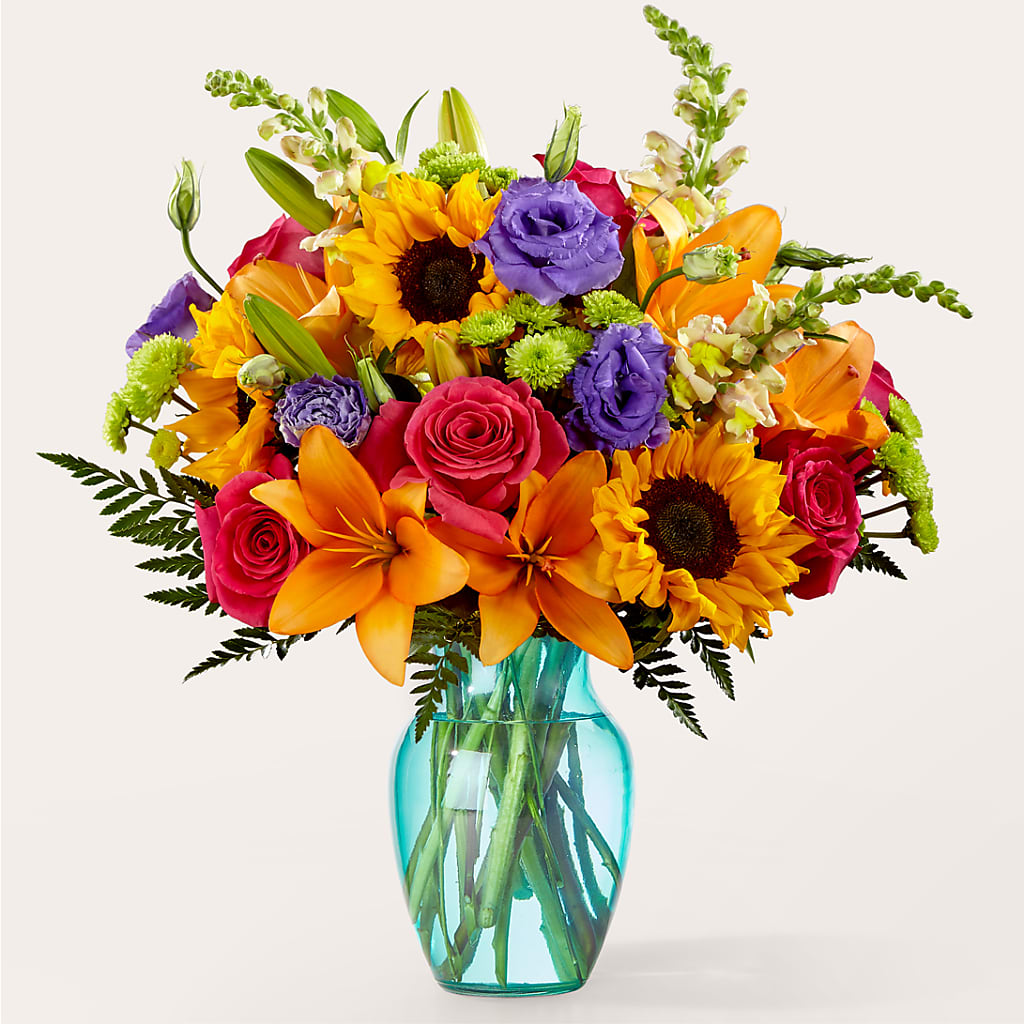 Double Rainbow Bouquet – Floral Elegance By Jourdain, Inc., Columbia SC