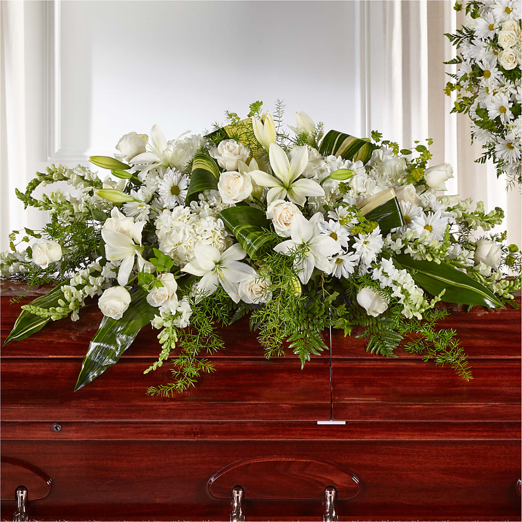 Abundance Casket Spray – Floral Elegance By Jourdain, Inc., Columbia SC