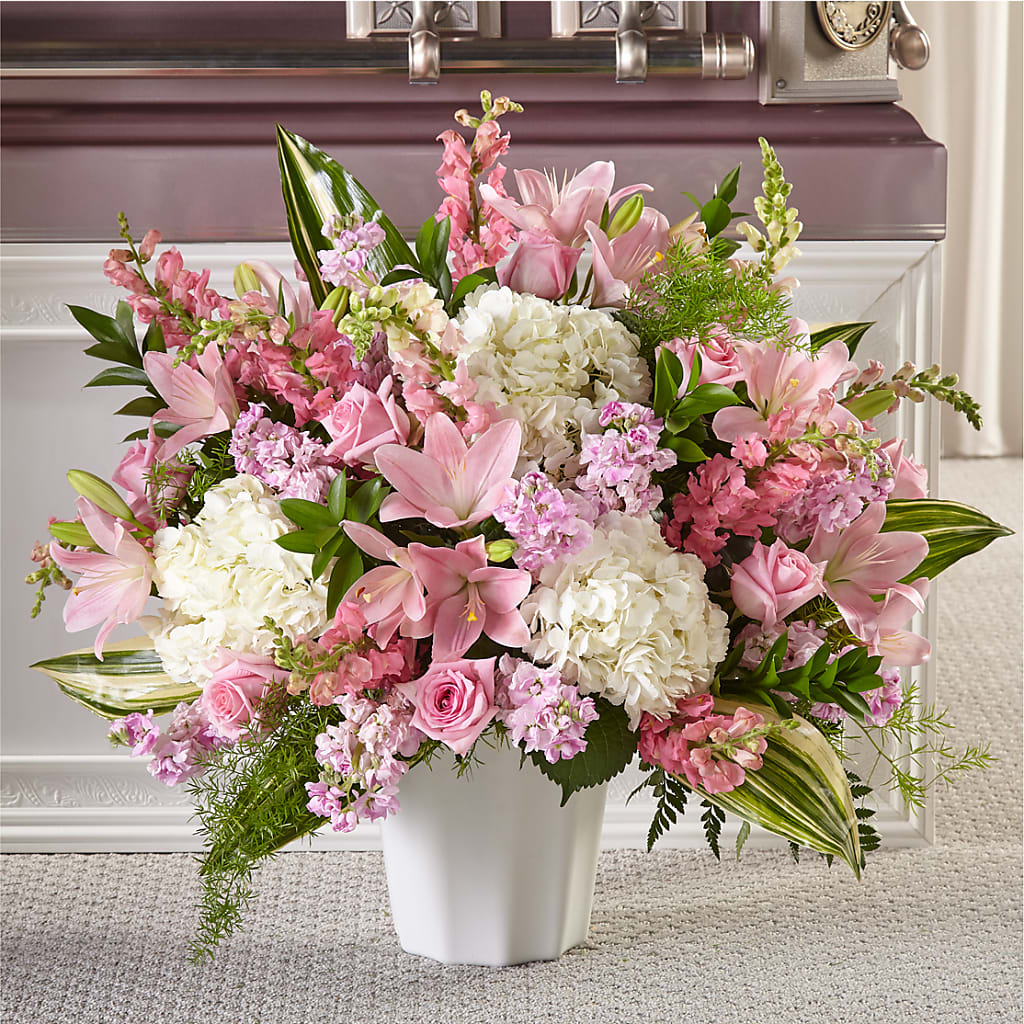 Simply Serene Floor Basket – Floral Elegance By Jourdain, Inc., Columbia SC