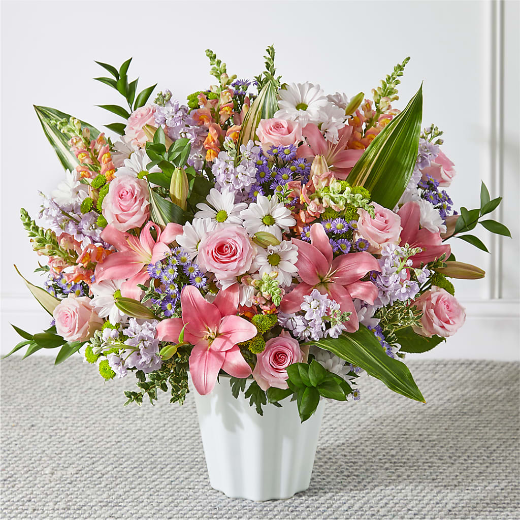 Abundant Compassion Floor Basket – Floral Elegance By Jourdain, Inc., Columbia SC