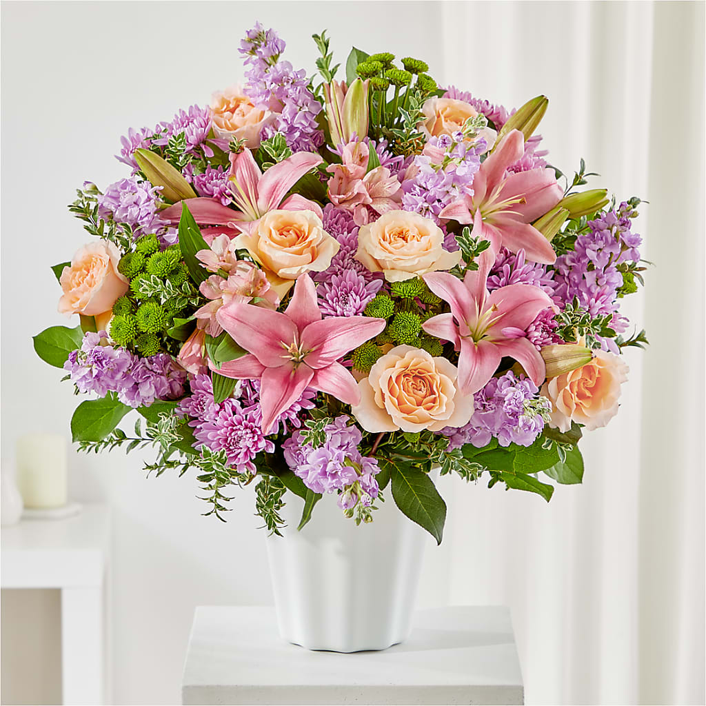 Supportive Embrace Tabletop Basket – Floral Elegance By Jourdain, Inc., Columbia SC