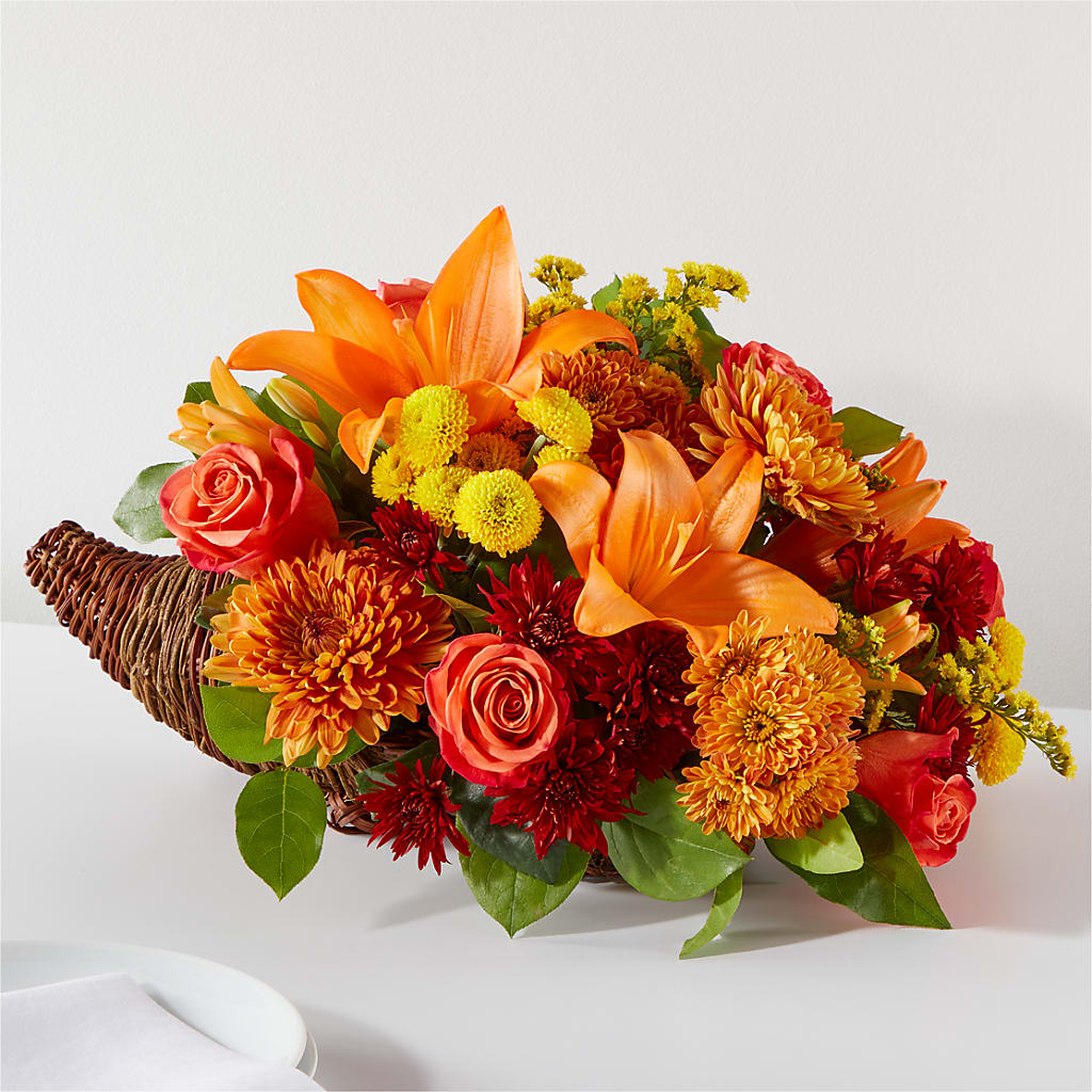 Bouquet of Blessings Cornucopia – Floral Elegance By Jourdain, Inc., Columbia SC
