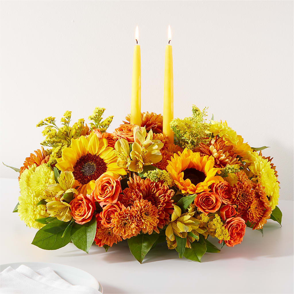 Autumn Harmony Centerpiece – Floral Elegance By Jourdain, Inc., Columbia SC