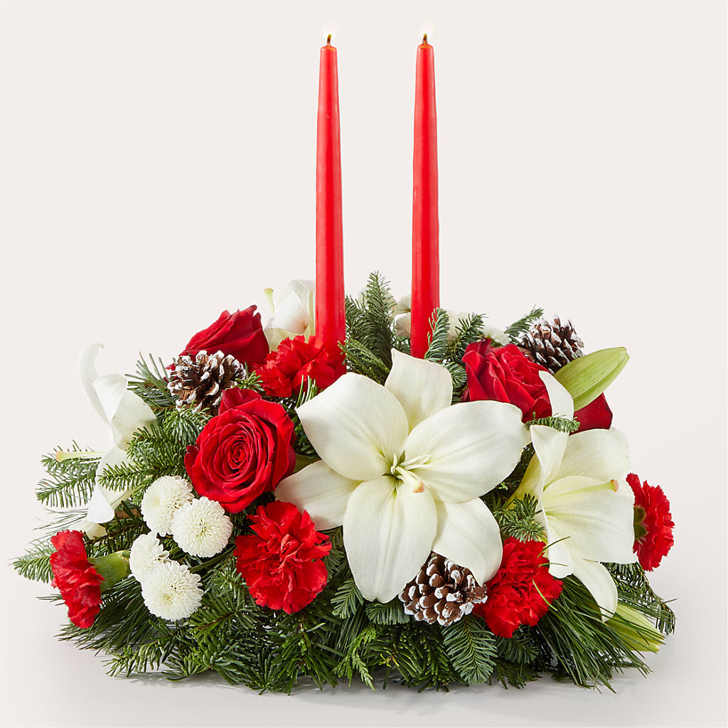 Seasonal Festivities Centerpiece – Floral Elegance By Jourdain, Inc., Columbia SC