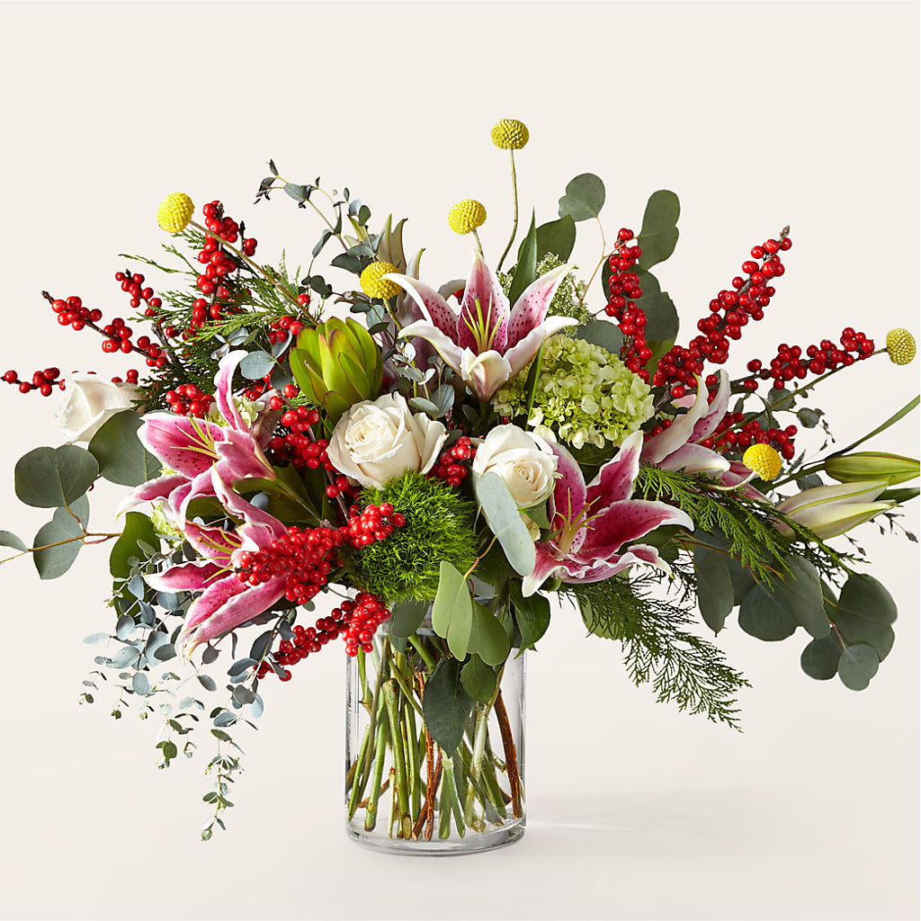 Berry & Bright Bouquet – Floral Elegance By Jourdain, Inc., Columbia SC