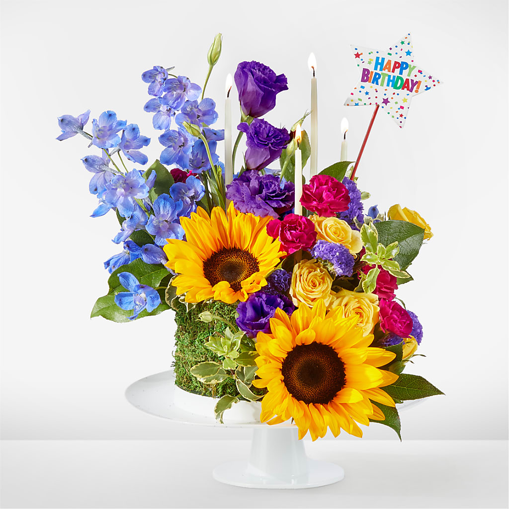 Star of the Day Floral Cake – Floral Elegance By Jourdain, Inc., Columbia SC