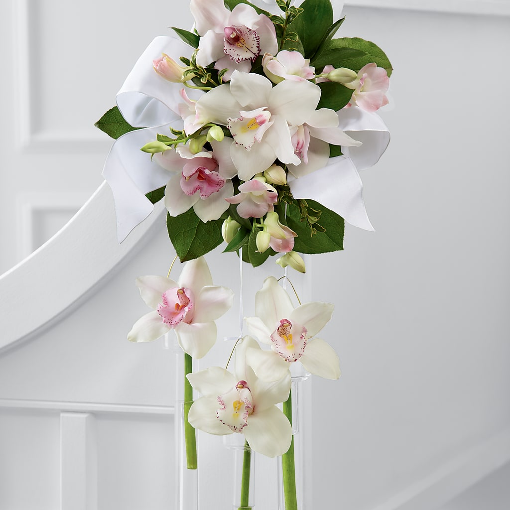 Perfect Entrance Pew Arrangement – Floral Elegance By Jourdain, Inc., Columbia SC